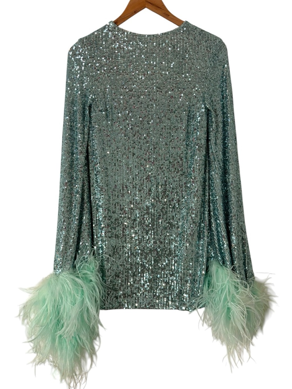 Nervi Penelope Sequin and Feather Mini Dress - Picture 2 of 4